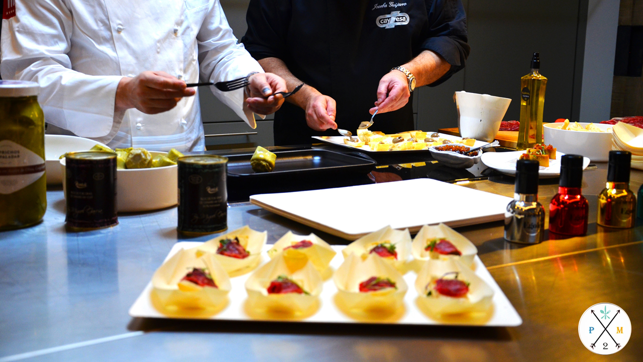 Las delicias que prepararon los chefs.